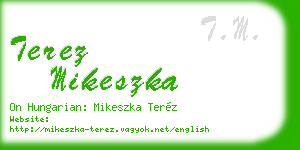 terez mikeszka business card